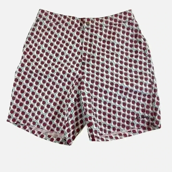 Mr Swim Trunks Geometric Pattern Men's Size XL Board Shorts Pockets & Zip Fly - Picture 1 of 14